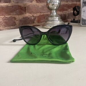New Kate Spade Cat Eye Sunglasses, black